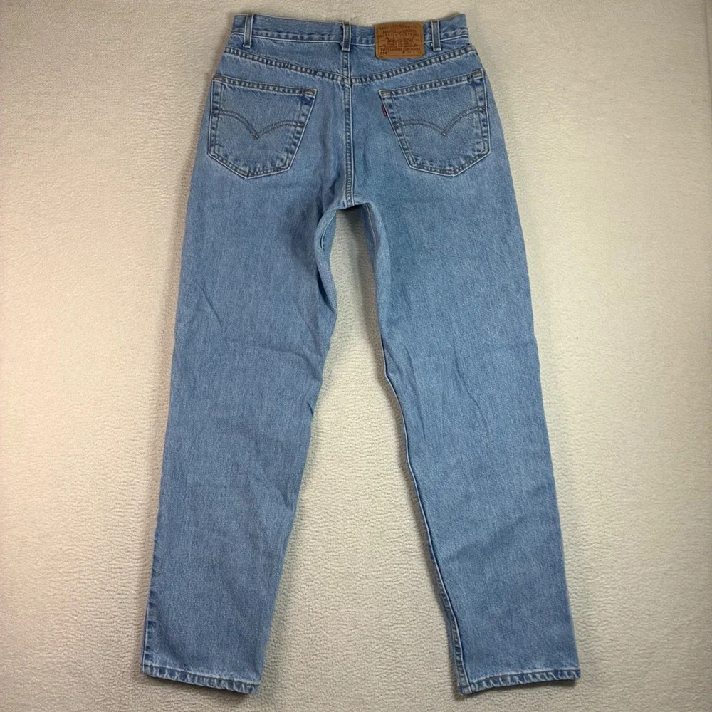 Lot of 2 Vintage Levis 550 Relaxed Jeans Men 33x32 Blue Black Faded Tapered Y2K